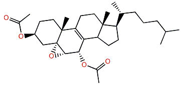 5a,6a-Epoxycholest-8-en-3b,7a-diol diacetate